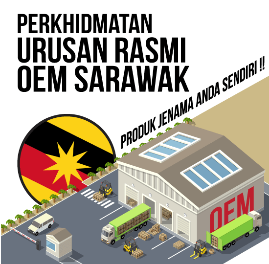 kilang oem sarawak- produk jenama sendiri