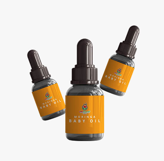 minyak bayi moringa- produk jenama sendiri