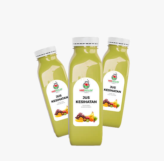 jus kesihatan - produk jenama sendiri