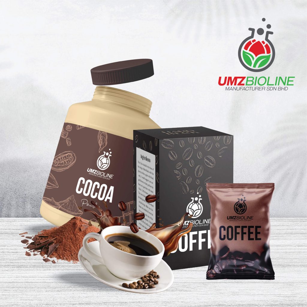 serbuk kopi dan koko - produk jenama sendiri