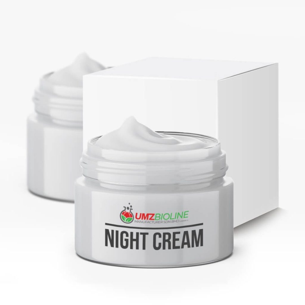 krim malam - produk jenama sendiri