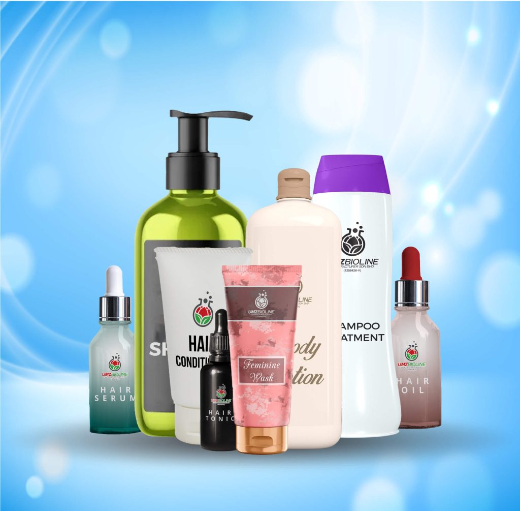 penjagaan rambut - produk jenama sendiri