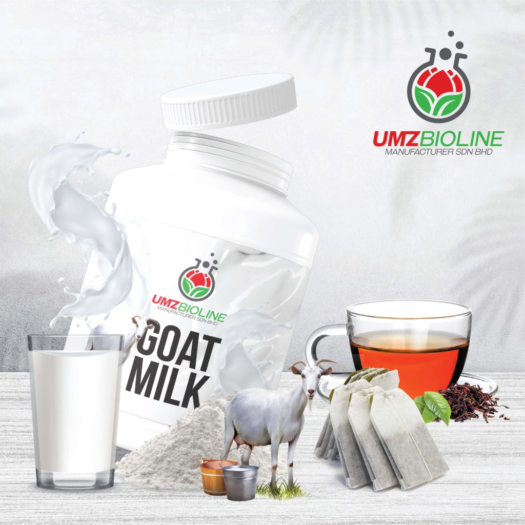 serbuk susu dan teh uncang - produk jenama sendiri