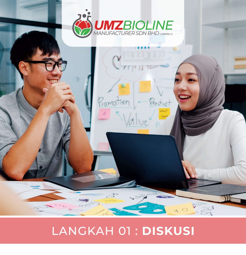 step perbincangan - produk jenama sendiri